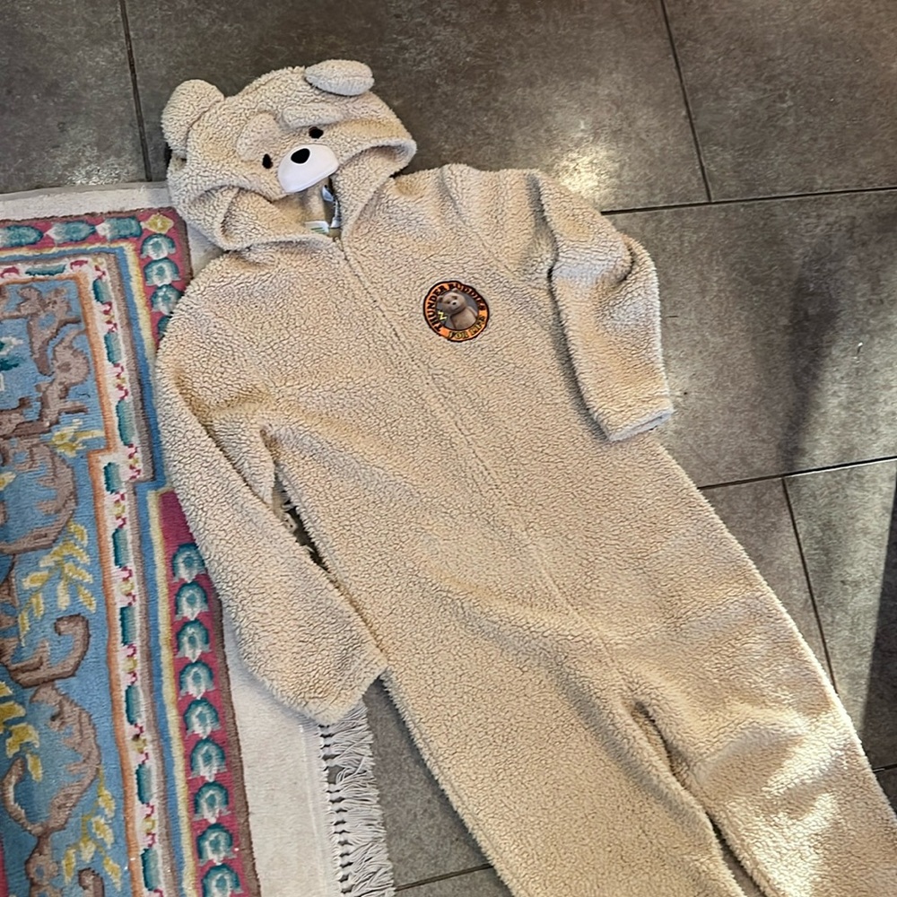 Cozy Cream Large One Piece ted 2 - the movie - Bear costume pjs pajamas onsie